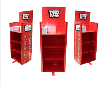 Supermarket Promotion Customized Size Floor Cardboard Corrugated Display Factory Direct Sale cardboard Display For Toy
