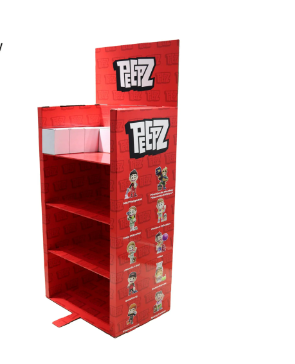 Supermarket Promotion Customized Size Floor Cardboard Corrugated Display Factory Direct Sale cardboard Display For Toy